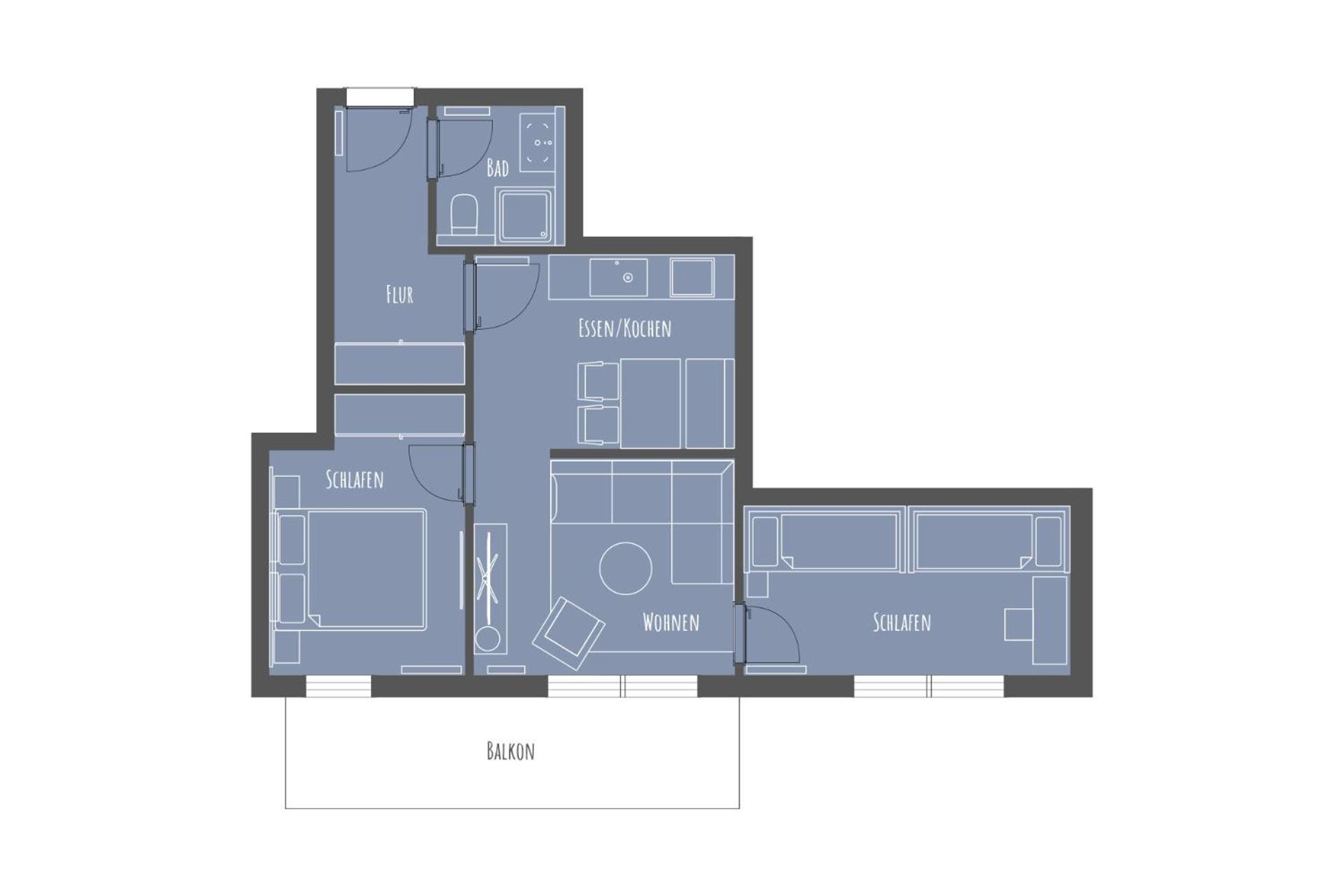 Apartmenthaus B3 Norderney Rom bilde