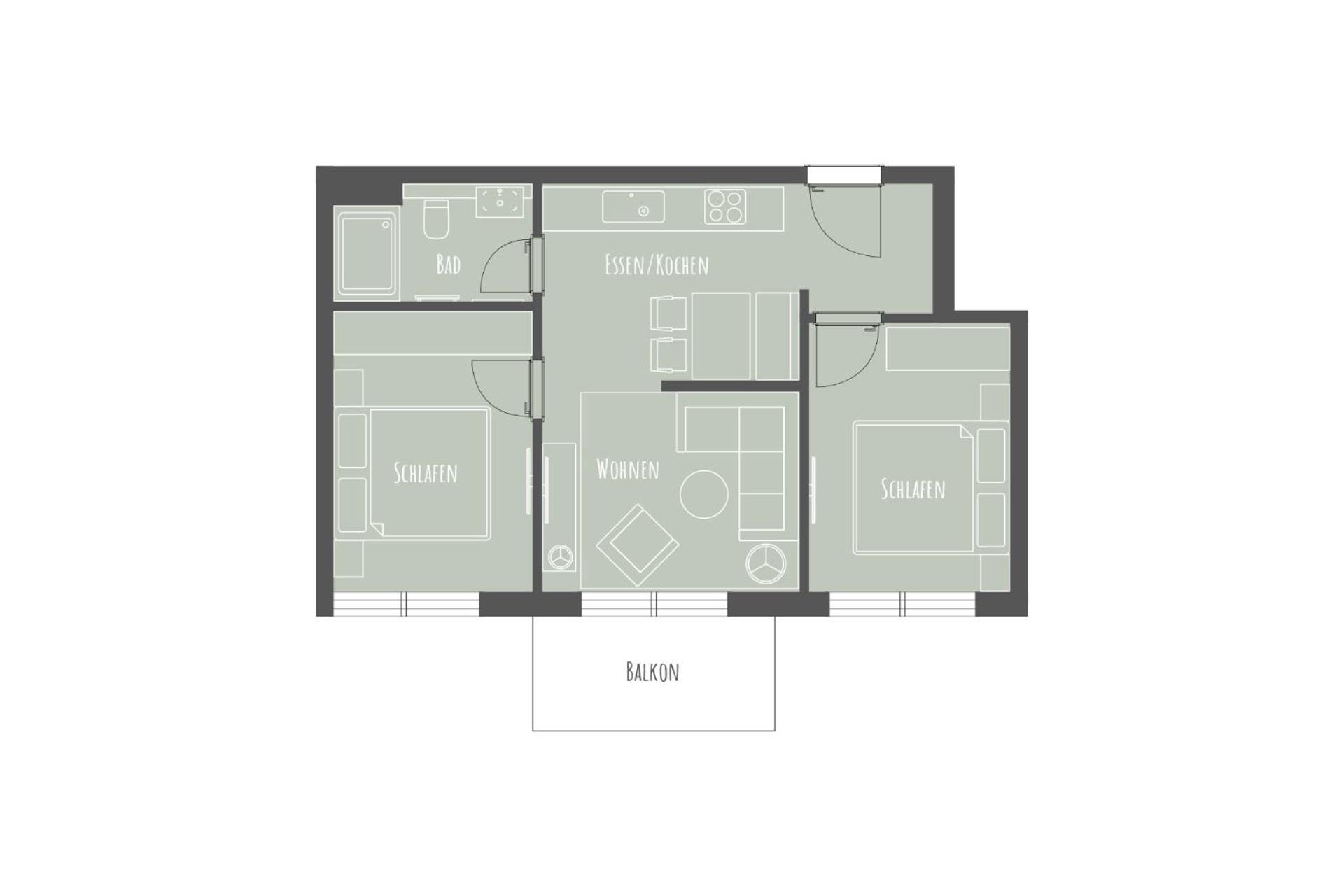 Apartmenthaus B3 Norderney Rom bilde